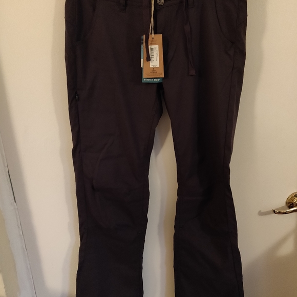 Prana Halle Coal/Dark Gray Hiking Pant, Boot Cut, sz 8, Adjustable Waist - Picture 10 of 10